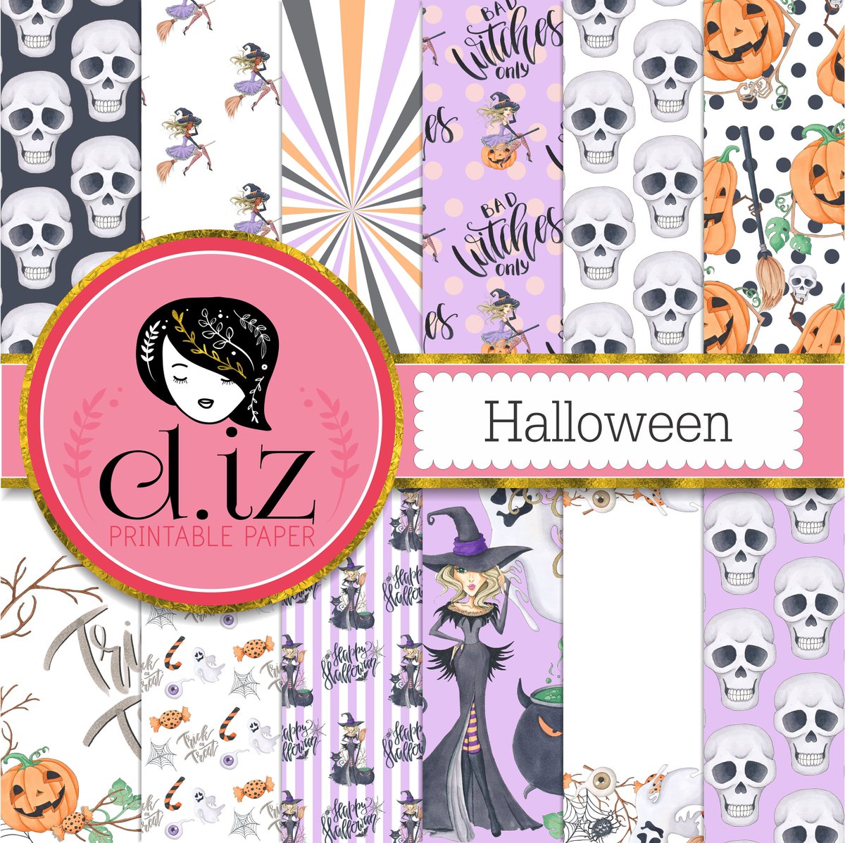 D Iz On Twitter Halloween Digital Paper Halloween Backgrounds