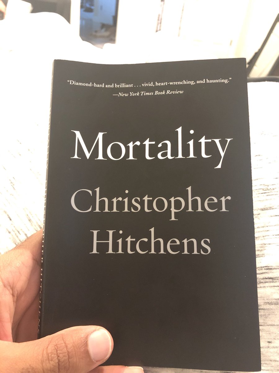this made me feel like i was dying, and living with him. christopher hitchens was an artist as well as an intellect.