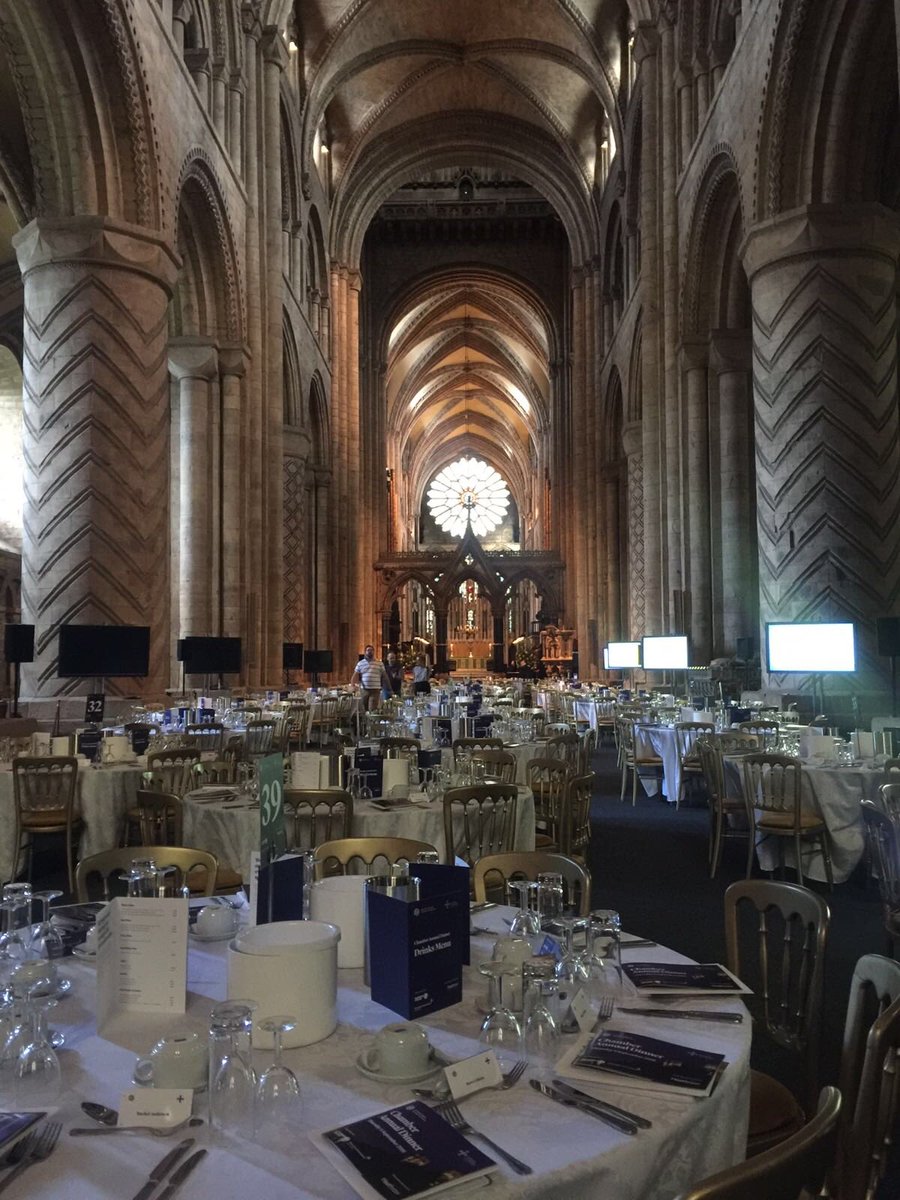 What a transformation achieved by team at ⁦@durhamcathedral⁩ and ⁦@NEEChamber⁩ for #NEEChamberevents Annual Dinner tomorrow evening.  It should be the most memorable night.  So looking forward to seeing over 600 of our members there.