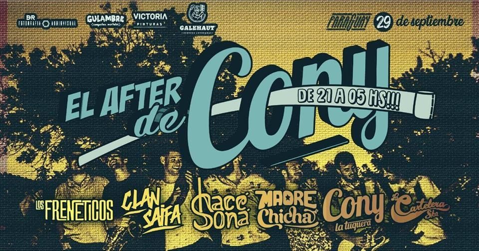 Llega a Club Paraguay 🎉 El After de Cony 🔥
🚀 <a href="/LOSFRENETICOS1/">LOSFRENETICOS</a> 
🚀 <a href="/clansaifa/">Clan Saifa</a>
🚀 <a href="/HaceSona/">Hacé Soná</a>
🚀 <a href="/MotherChicha/">Madre Chicha</a>
🚀 <a href="/conylatuquera/">CONY LA TUQUERA</a>
🚀 <a href="/LaCarteleraSka/">La Cartelera</a>
📌 Musicalizan la noche Lau Cuello y Cande Lirio 🔊🎛️🎧🎚️
ANTICIPADAS buff.ly/2Nh0YZt
