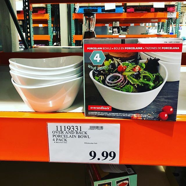 Costco_Deals's tweet photo. ❤️Love these @overandback_official #porcelain #bowls!!! 4 pack only $9.99! Perfect for #salads or #soups! We made #pho the other night and these bowls were perfect for it! Also great for serving side dishes for upcoming #holiday #dinners #costcodeal… https://t.co/iG1I5dk1TV https://t.co/uLYXf9pzE4