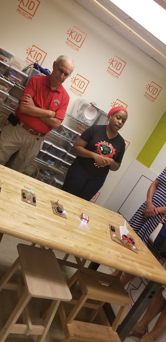 MaryGies's tweet photo. Wow! Not being a "STEM-oriented person", seeing the @KIDMuseumMD in action opened my eyes to its value and the need for all that it offers. Can't wait to expose my kiddos to its programming! #STEM #processoverproduct #mindofamaker https://t.co/2vvaYjlLnD