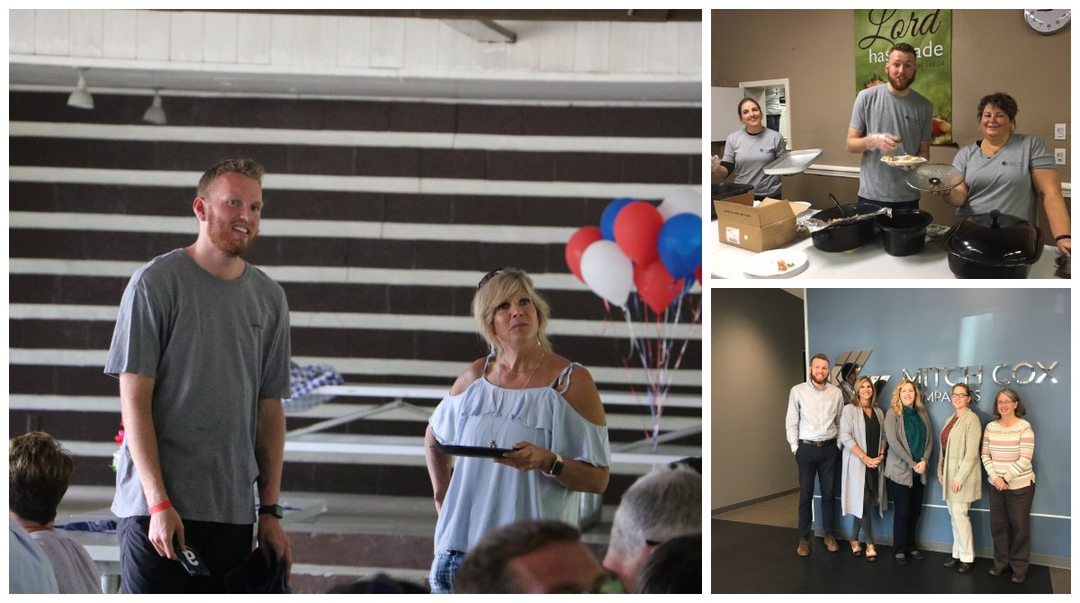 MitchCoxCo's tweet photo. Farewell and best of luck to our funniest (and tallest) accountant @nategibbie as he transitions into his new role and a bright future! We’ll miss your laugh and having to zoom out for group photos! https://t.co/N3jXfYB8ed