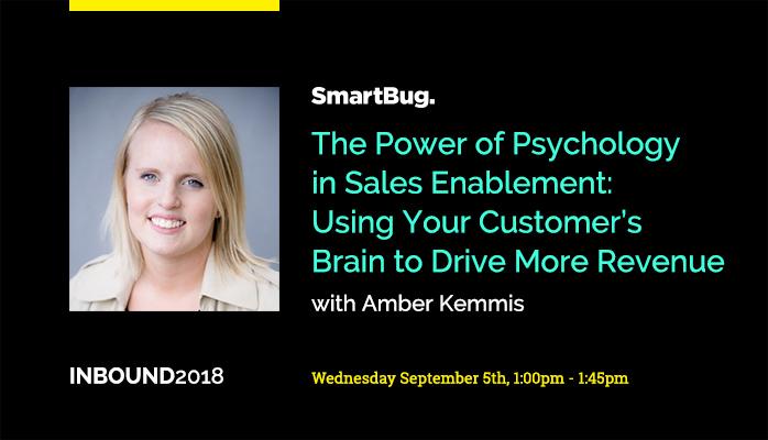 davidhaar's tweet image. Looking to get better with your sales enablement initiatives while at INBOUND?
Check out @AmberKemmis at 1p [Room - West 205 ABC]
#INBOUND18 #SmartBug #SalesEnablement
