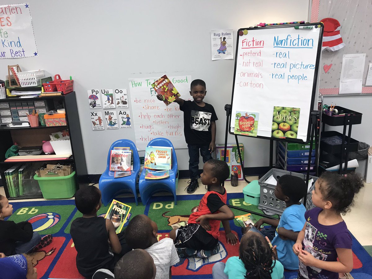 MeganJuhan's tweet photo. Today we’re sorting Fiction and Nonfiction books! 📚
#kciaproud #TeamKCIA @KCIAcademy https://t.co/5tW2cj8o0W