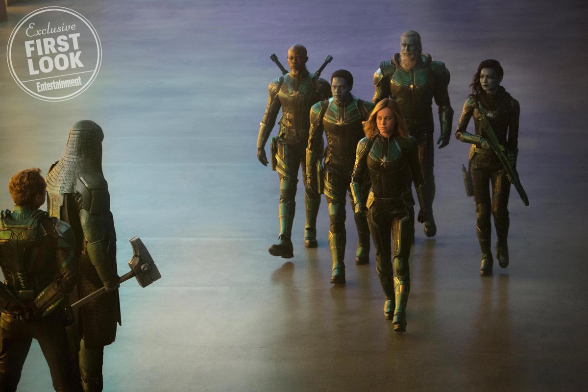 shirklesxp's tweet photo. 👋 @gemma_chan! 

More #CaptainMarvel goodness (and green-ness...) in this gallery of exclusive first look images:  https://t.co/3OCp55oJMs

@EW @captainmarvel issue on stands Friday!! https://t.co/tLs92U4yHN