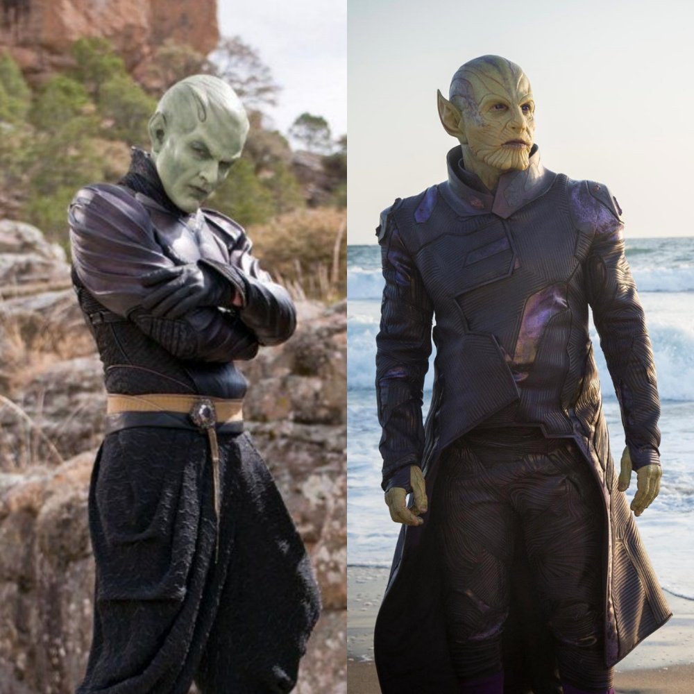 Skrulls em Capitão Marvel, levam pessoas a relembrar Dragon Ball