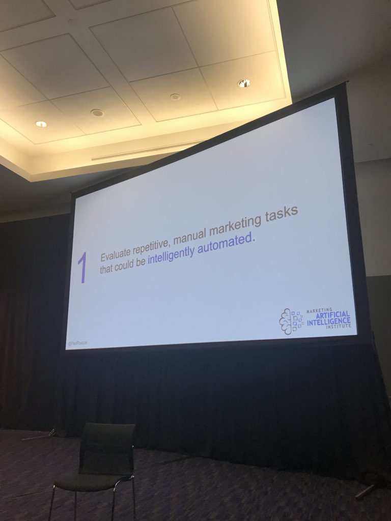 ContentRachel's tweet photo. Practical tips on how to lean into marketing AI. Nice session @paulroetzer @pr2020 https://t.co/a6MWL3jBMl