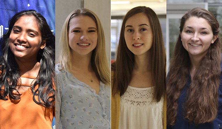 HLuceFdn's tweet photo. Proud to support the Clare Boothe Luce scholars at @GWtweets! Check out the newest entries on the program’s blog where each scholar will chronicle her experience as an undergraduate researcher. #WomeninSTEM #CBLprogram https://t.co/wfeQnWskhF https://t.co/lUt6J9TBWE
