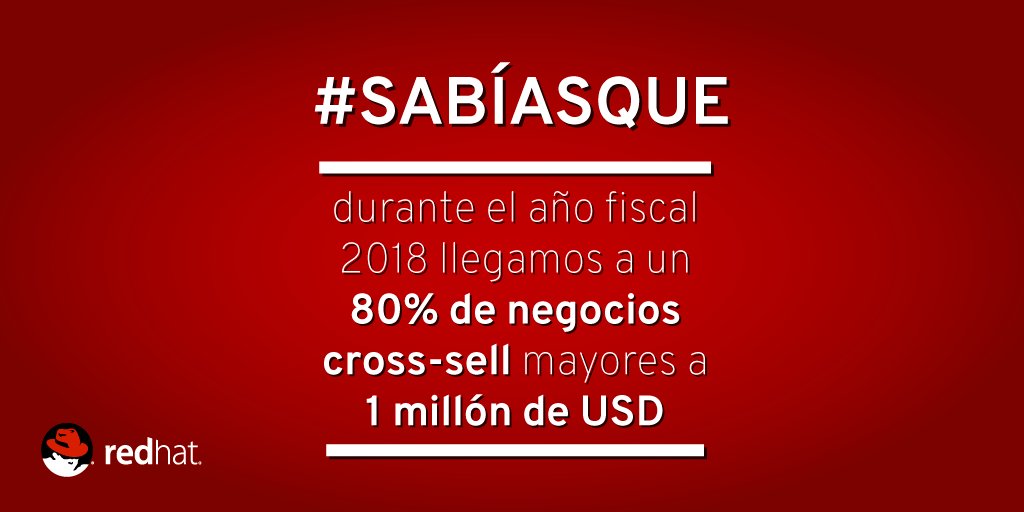redhatla's tweet image. Continuamos creciendo gracias a tu confianza. 
#WeAreRedHat