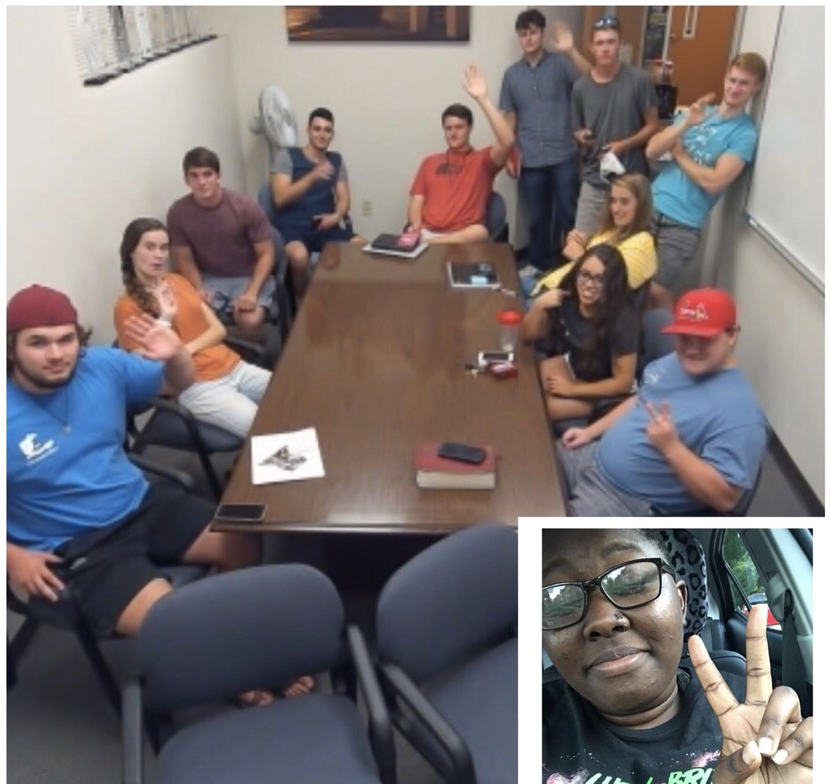 BSNSatBryan's tweet photo. Shania Rogers called in to Enactus this week! https://t.co/VawNZL3X72