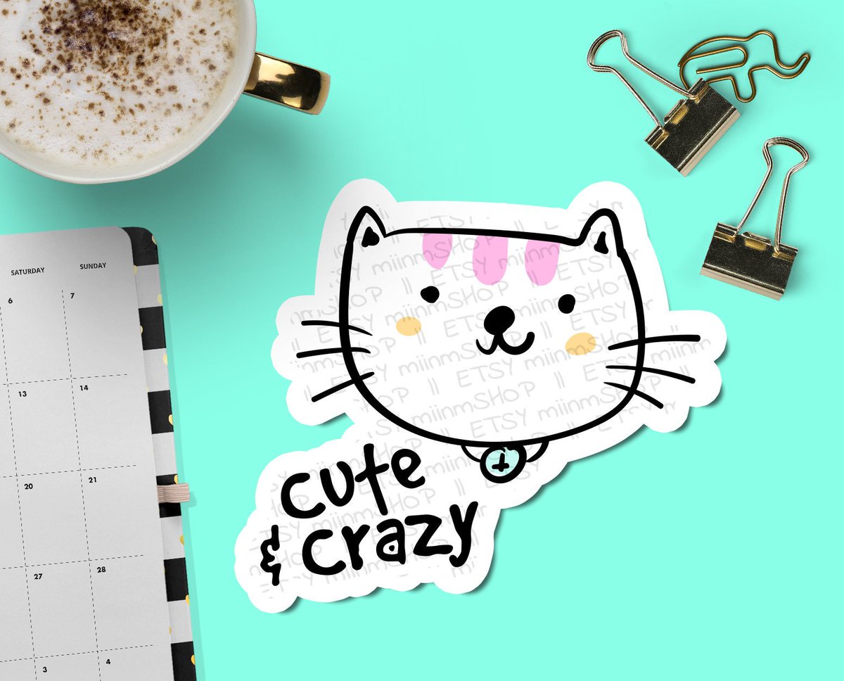miinmSHOP's tweet photo. cute &amp; crazy 😍
#miinm #miinmshop #etsy #etsyshop #sticker #stickerlovers #weeklyplanner #happyplanner #plannerstickers #plannercommunity #ecvertical #cat #catlovers #catstickers #catcuteandcrazy #cute #crazy https://t.co/78s7NFeIwx
