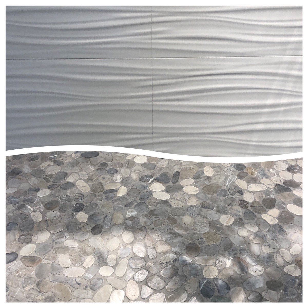 ArizonaTile's tweet photo. Our 3D-Ribbon combined with our #flatpebble Mica creates a unique and very relaxing feel. Stop by your local #ArizonaTile #showroom to see our products in person. https://t.co/Lkq5ot5KRT https://t.co/pvzE9yn0xz