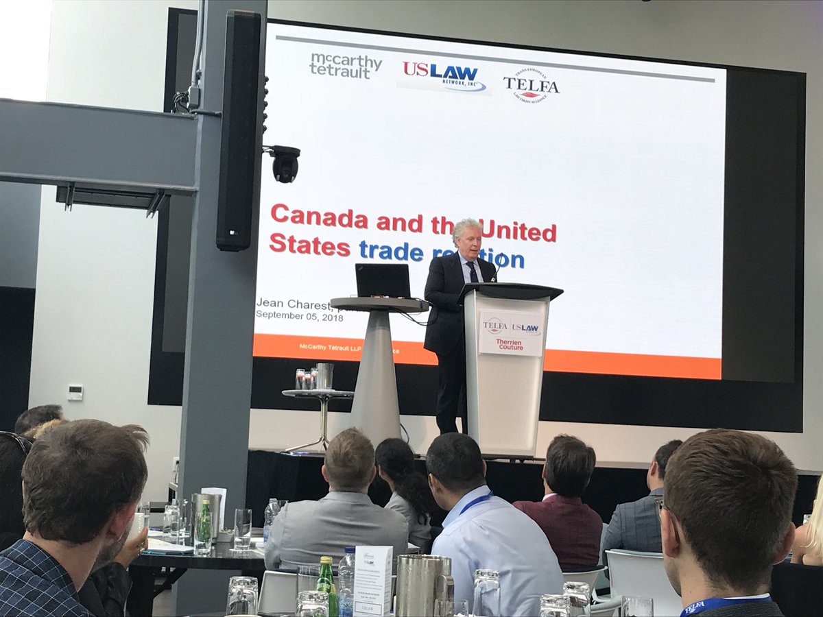 TELFA_law's tweet photo. Mr. Jean Charest is speaking about free trade and why the U.S. and a big part of the world as turned to populism. @dirkzwager_nl #USLAWNETWORK https://t.co/uavsUovbLC