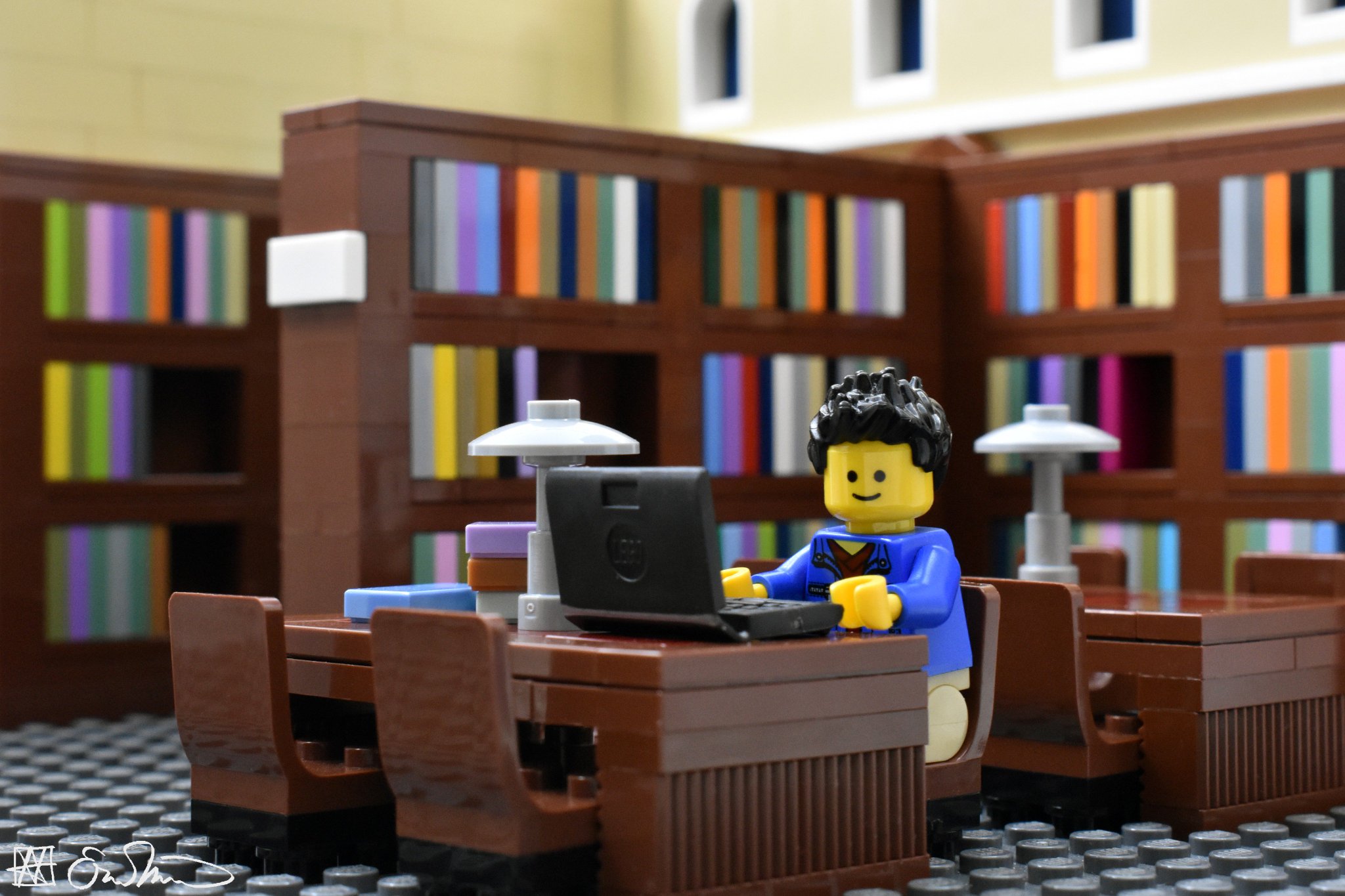 Lego Grad Student on Twitter "Enjoying his work, the grad student
