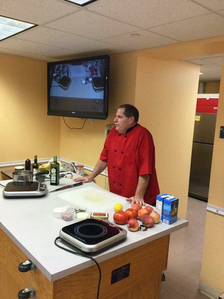 Chef Mark Kalla cooking Italian today here at the Cape May Court House Library! #Food #italianfood #cooking #cookingevent #publiclibrariesareawesome #cmclcooks #cmcl