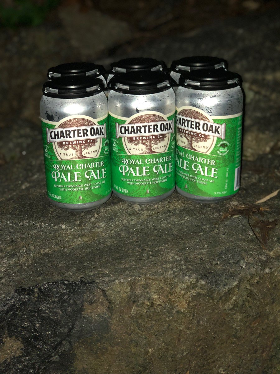 CharterOakBeer's tweet photo. Half way through the week! Who’s thirsty? Our beers our now available in cans to explore places bottles have never seen before! Where are you drinking you #CharterOakBrewing beer?! #ctbeer #beeroclock #ctbrews #drinklocal #craftnotcrap https://t.co/F4UR3LH7ZQ