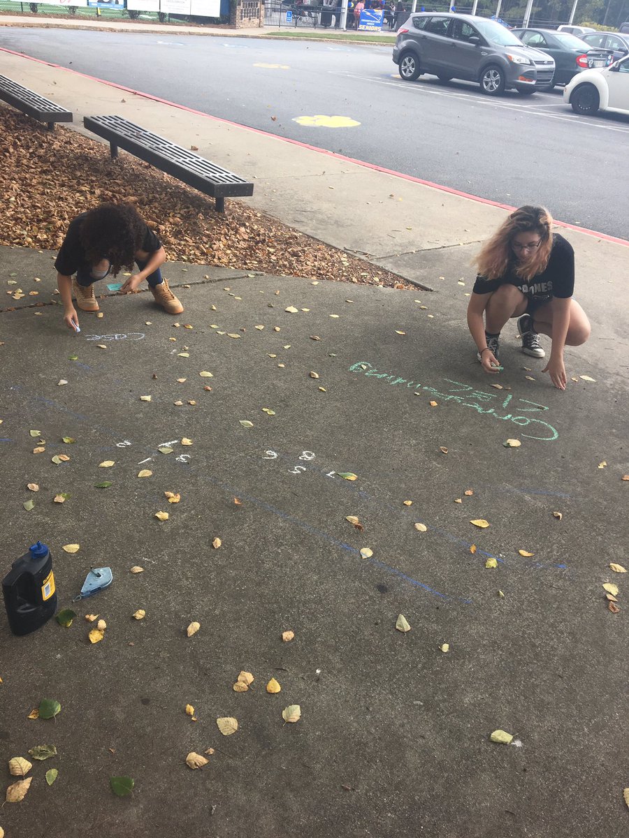 anoland314's tweet image. Parallel lines and transversals outside using chalk line makers!!! #mathapplications