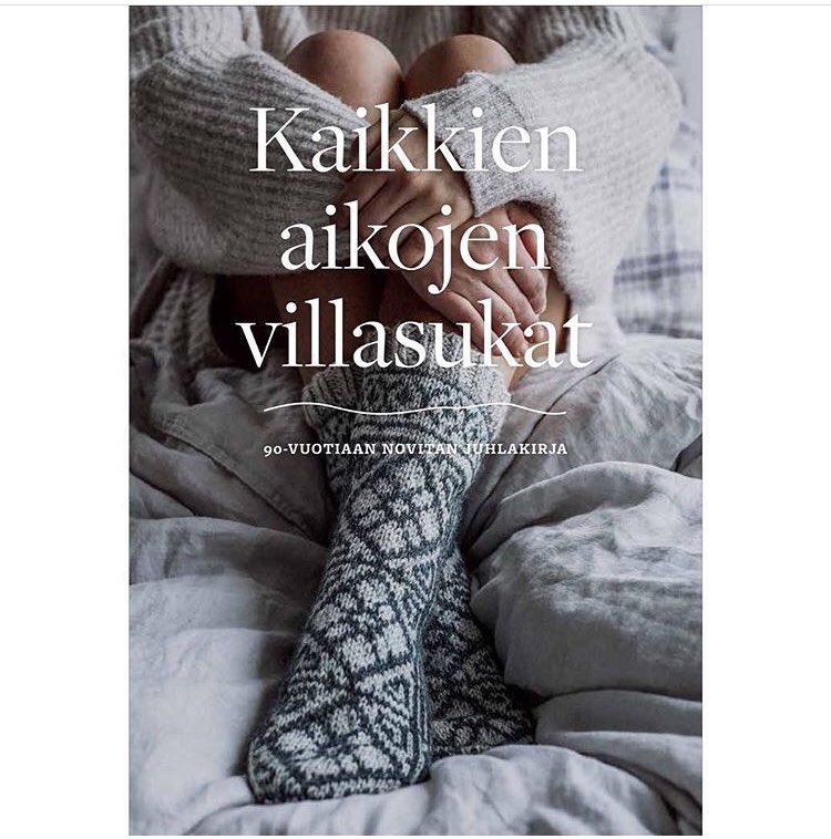 neulomo's tweet photo. Mikä yhdistää suomalaisia? Tietenkin rakkaus villasukkiin. Novitan 90v-juhlakirja on myynnissä nyt ❤️
#novita90years @neulomo #moreeni https://t.co/gzGWMgZmnR