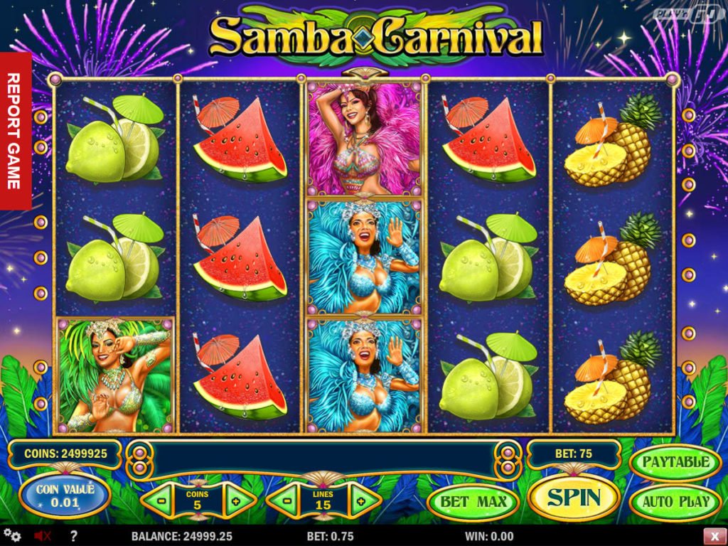 samba spins игровой автомат