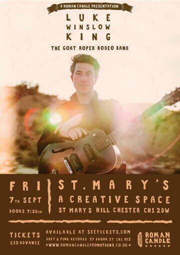Grey n Pink Records (@greynpinkrecord) on Twitter photo Not long to go now: Luke Winslow King at St Mary’s Creative Space. Friday 7th September, 7.30pm. Tickets available in the shop.
<a href="/CreativeMarys/">StMarysCreativeSpace</a>
<a href="/RC_Promotions/">Roman Candle</a> Not long to go now: Luke Winslow King at St Mary’s Creative Space. Friday 7th September, 7.30pm. Tickets available in the shop.
<a href="/CreativeMarys/">StMarysCreativeSpace</a>
<a href="/RC_Promotions/">Roman Candle</a>