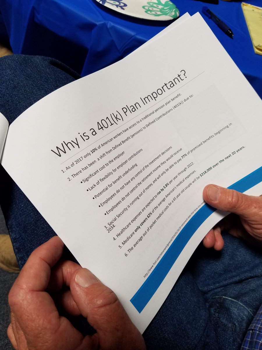 Check out photos from last week's employee wealth planning meeting. Harris is helping employees get educated on building wealth through a 401K.