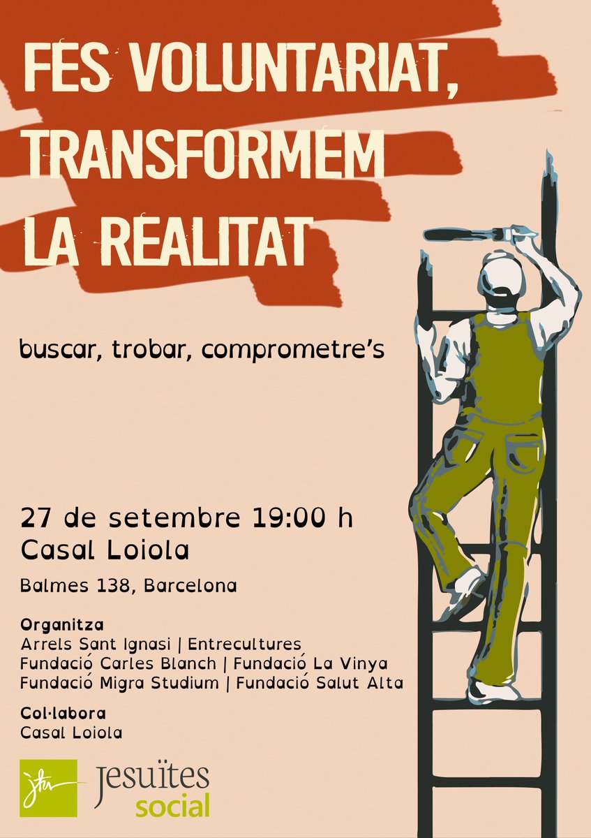 fundaciolavinya's tweet photo. Fes voluntariat, transformem la realitat. 
#Buscar #Trobar #Comprometre's fent voluntariat al #SectorSocialSJ
👇👇👇 https://t.co/5ceNUTXpI7