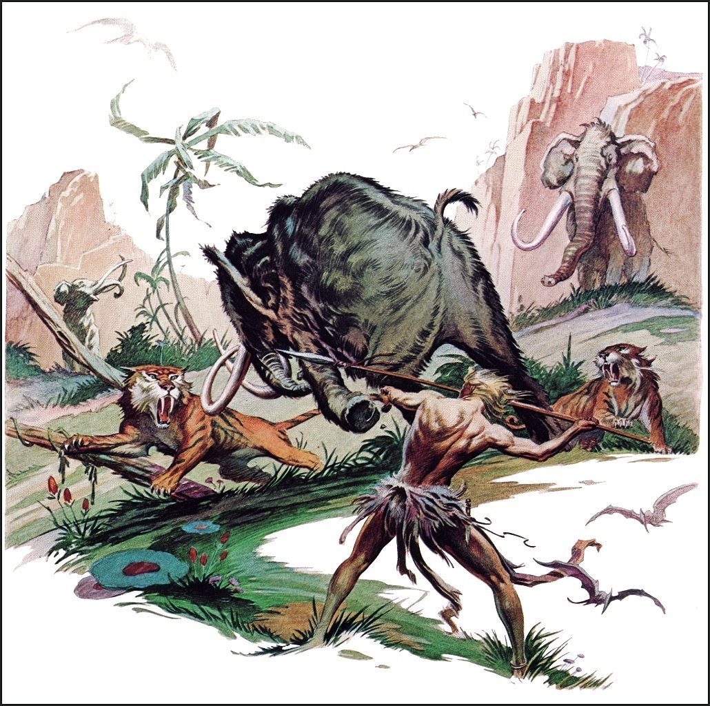 See Roy G. Krenkel's art for #ERB's Pellucidar series (and more) at #ERBzine 3330: erbzine.com/mag33/3330.html.
You can read the brief story of Wollheim and RGK here: invaluable.com/auction-lot/ro…
Ace cover art: AT THE EARTH'S CORE, PELLUCIDAR, TANAR OF PELLUCIDAR, BACK TO THE STONE AGE