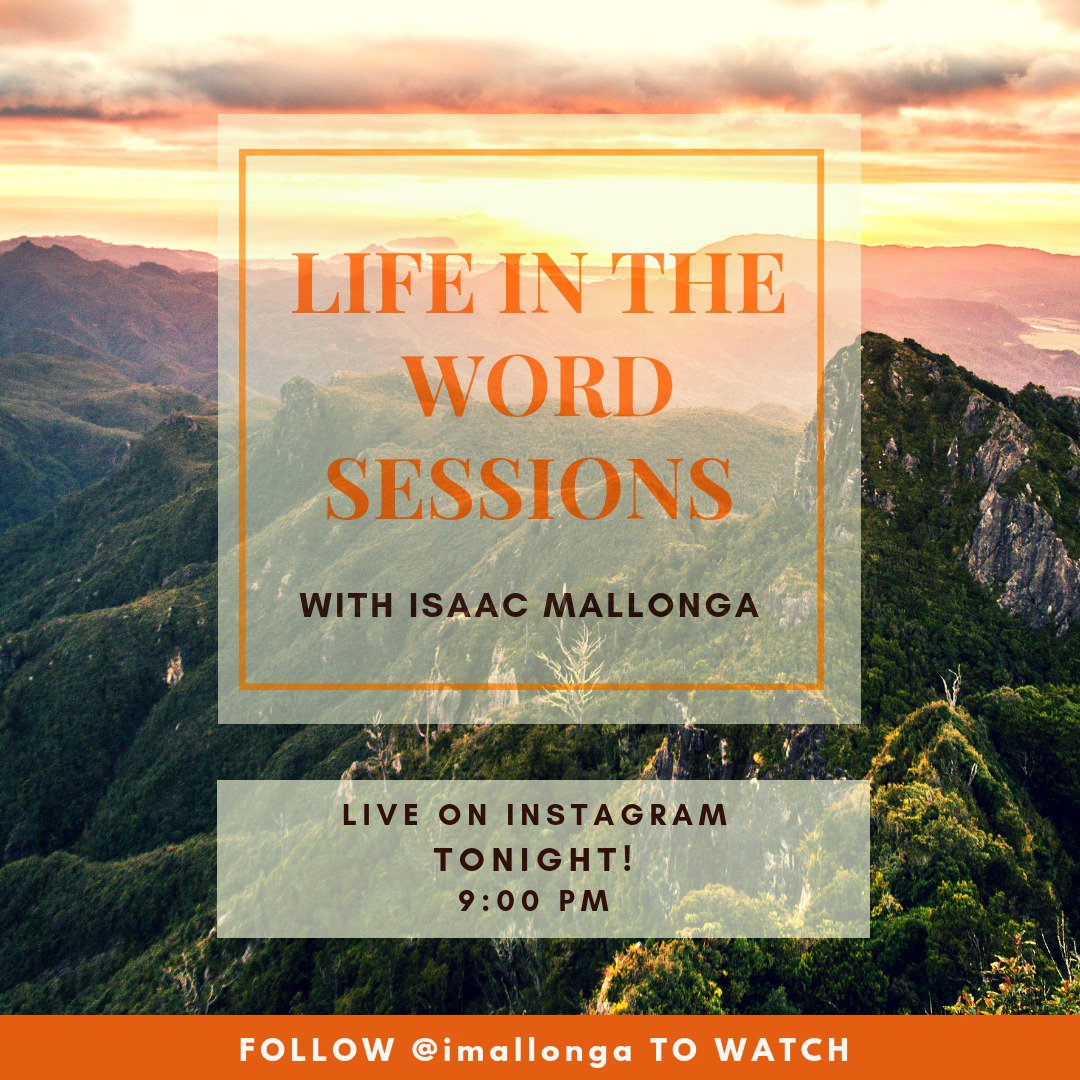 RIOT_Org's tweet photo. "Life In The Word Sessions" with Ps @IsaacMallonga starts in less than 60mins.
Follow @imallonga on Instgram to Catch the LIVE session
If you are enjoying these sessions..
You haven't seen nothing yet!! -
Countdown to #WordFest: 14 Days
#TheWord #HouseOfBread #LoversOfTheWord https://t.co/qUmiGxod3j