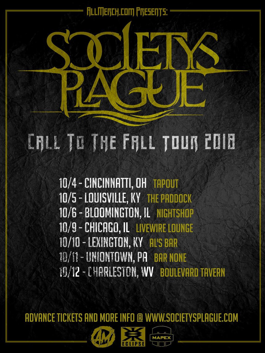 We'll be hitting the road this October for a few days, we hope to see all your beautiful faces out to jam with us! #metal #tour