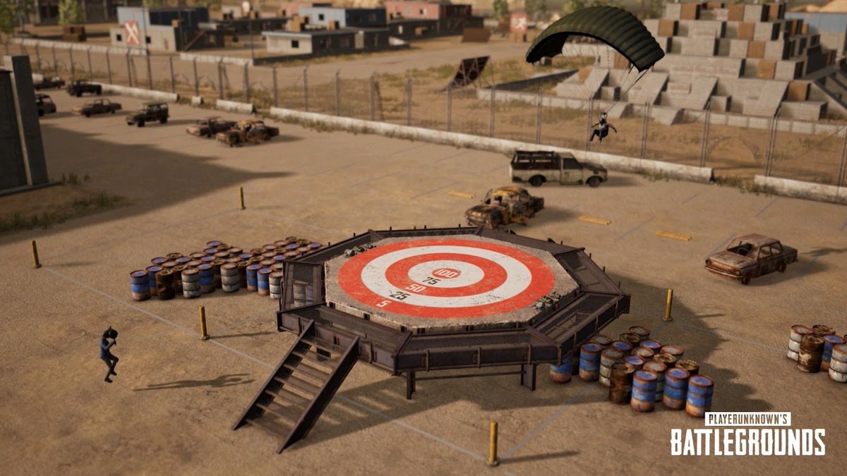 PUBG's tweet image. PC Patch #21 is now available on Test Servers. 

➡️ Try out the new 2x2 Training Mode map!
➡️ Tukshai vehicle now appears exclusively on Sanhok
➡️ MK47 Mutant 7.62mm AR added to all maps
➡️ New Supply System to earn rewards 
➡️ Fix PUBG Updates

steamcommunity.com/games/578080/a…