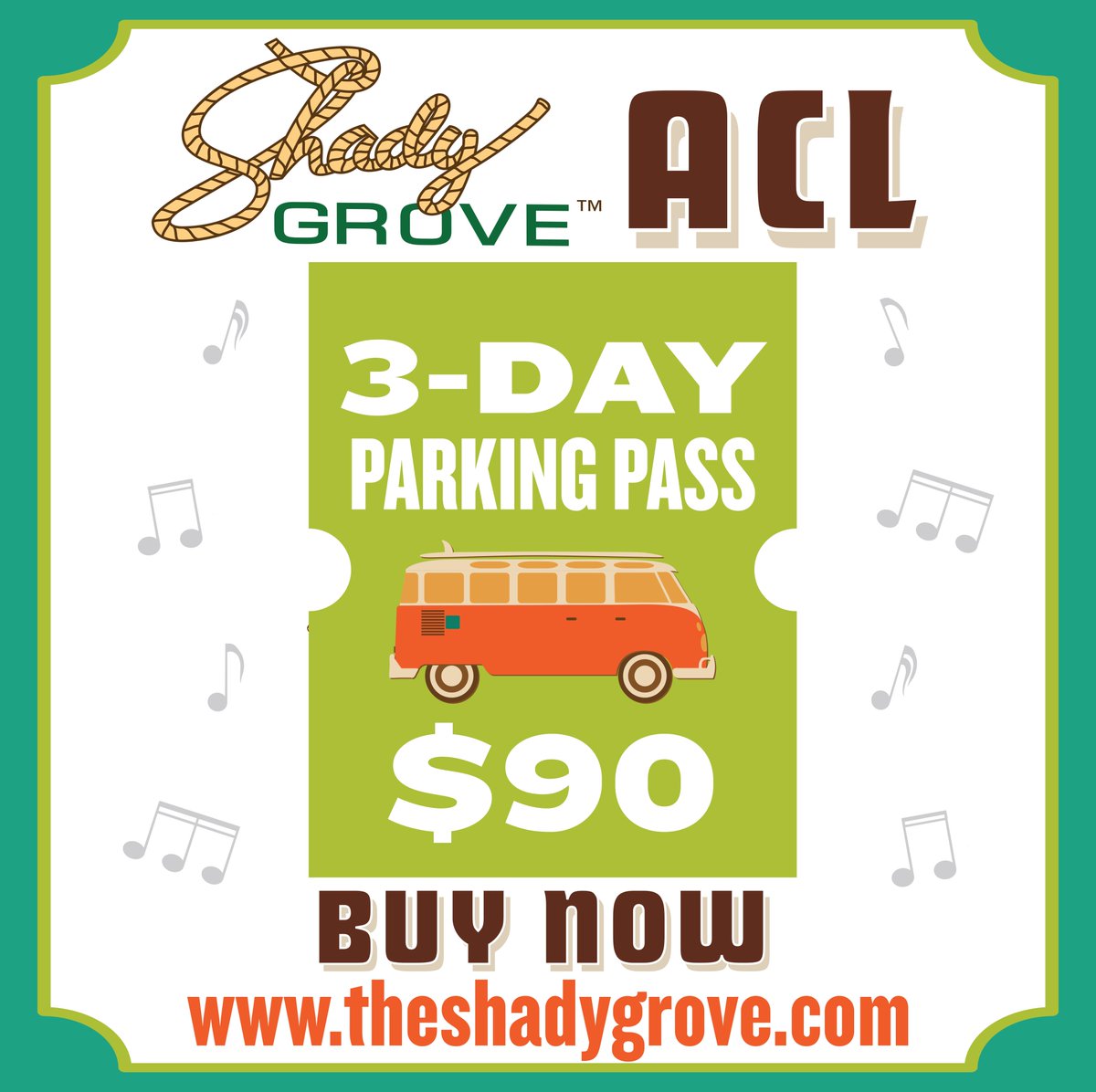 Need a place to park for ACL? We’ve got you covered! Click on the following link to buy your parking pass today: form.jotform.com/82246142796159! #shadygrove #aclparkingpass 🤠