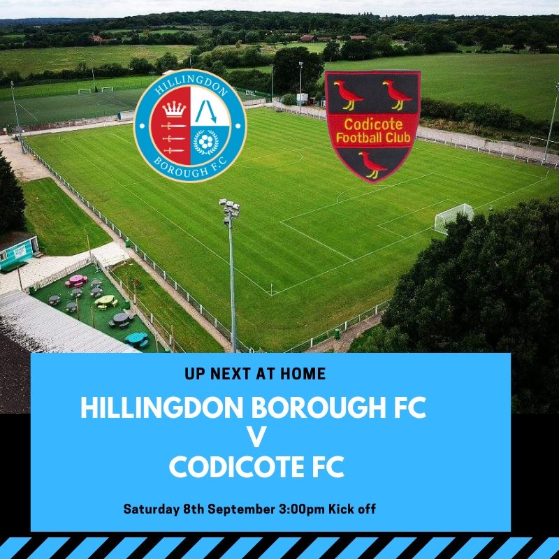 Next up this Saturday back to <a href="/SpartanSMFL/">Spartan South Midlands</a> action as we host a <a href="/FC_Codicote/">Codicote FC Est 1913</a> side that took us all the way to penalties just last week. If it lives up to that encounter your in for a real treat.

🆚 <a href="/FC_Codicote/">Codicote FC Est 1913</a>
🏟 The Middlesex Stadium
📅 Saturday 8th September
⌚️ 3:00PM