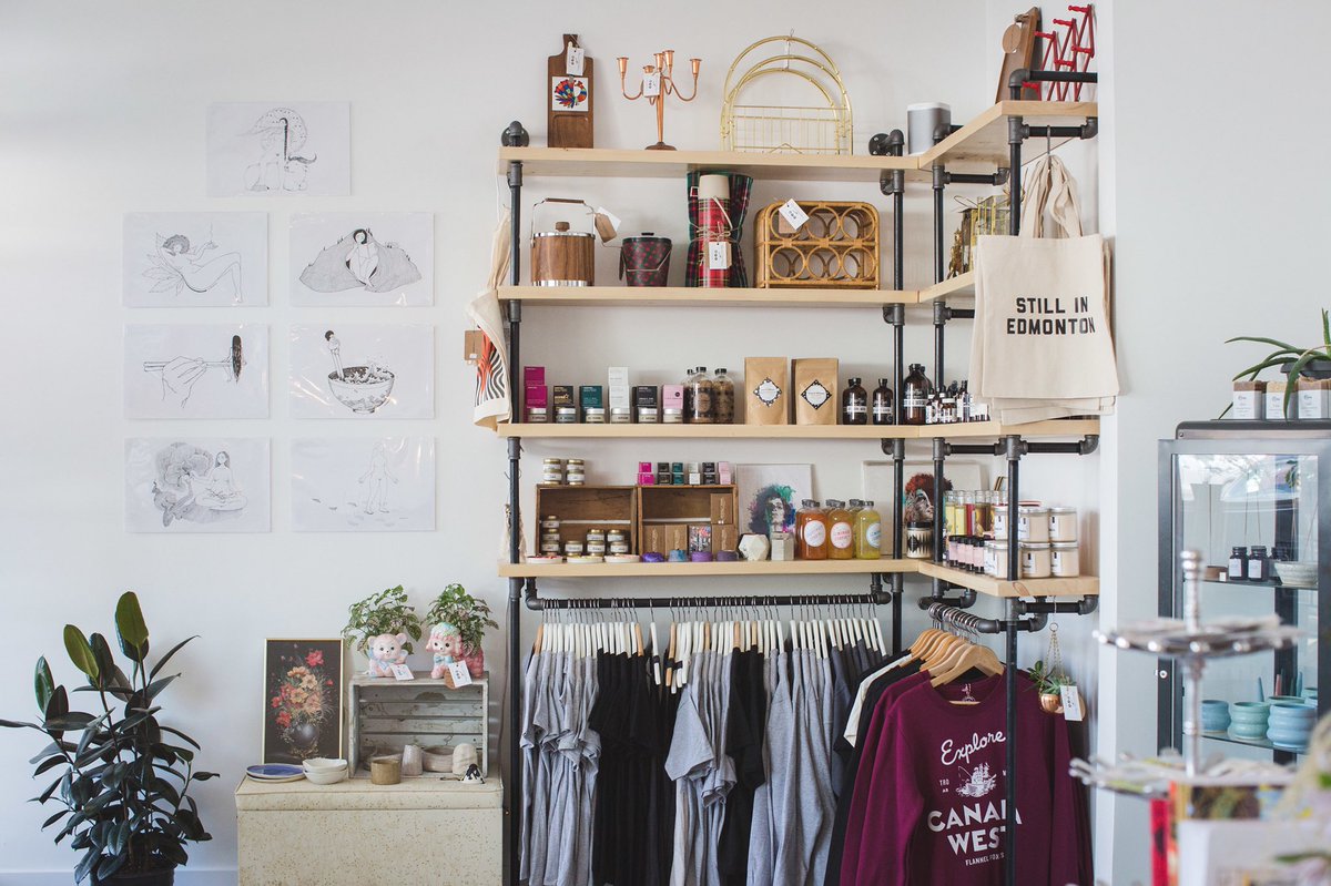 shop124street's tweet photo. New business alert! Have you checked out #HideoutDistro yet? Nestled behind @Tiramisu_Bistro on 108 Ave and 124 Street! https://t.co/l92sskkGKm