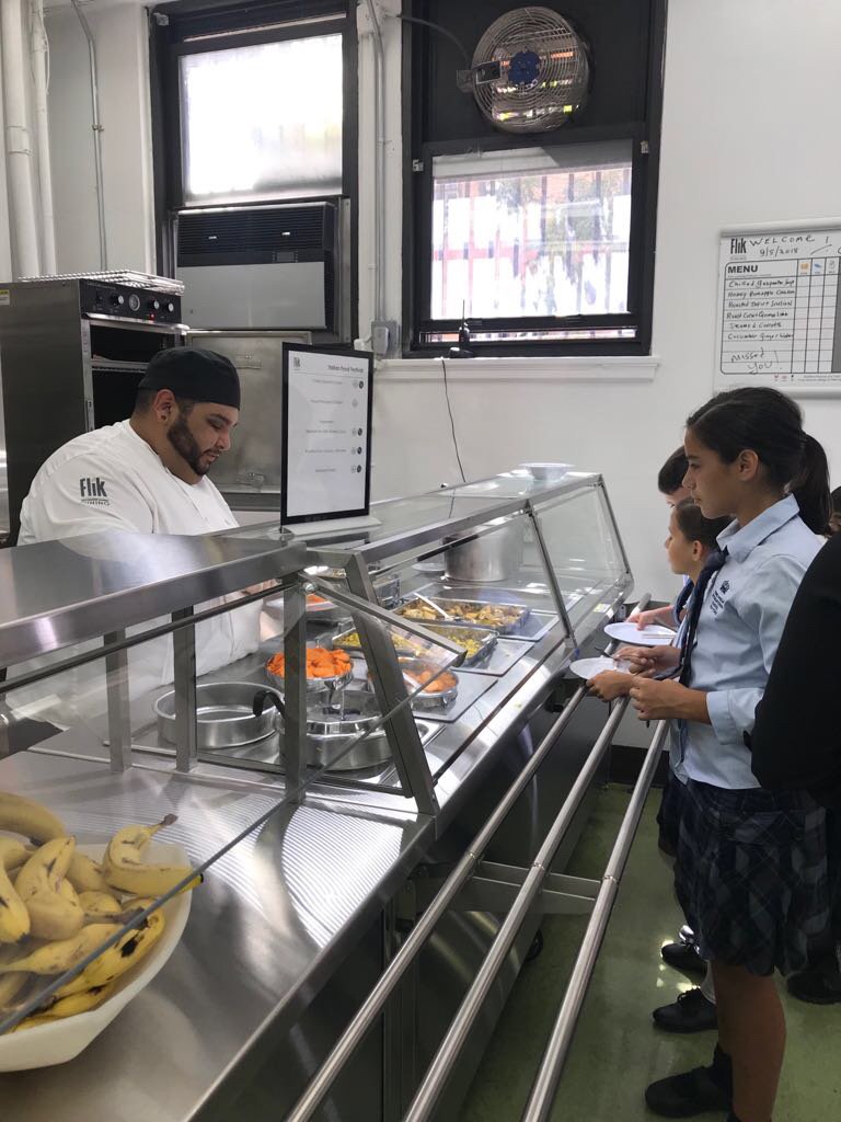 NAISNY's tweet photo. Upper school enjoying the new and improved cafeteria! #nomoreplastic #healthyeating #cafeteriaupgrade https://t.co/xAX6d8P8Vs