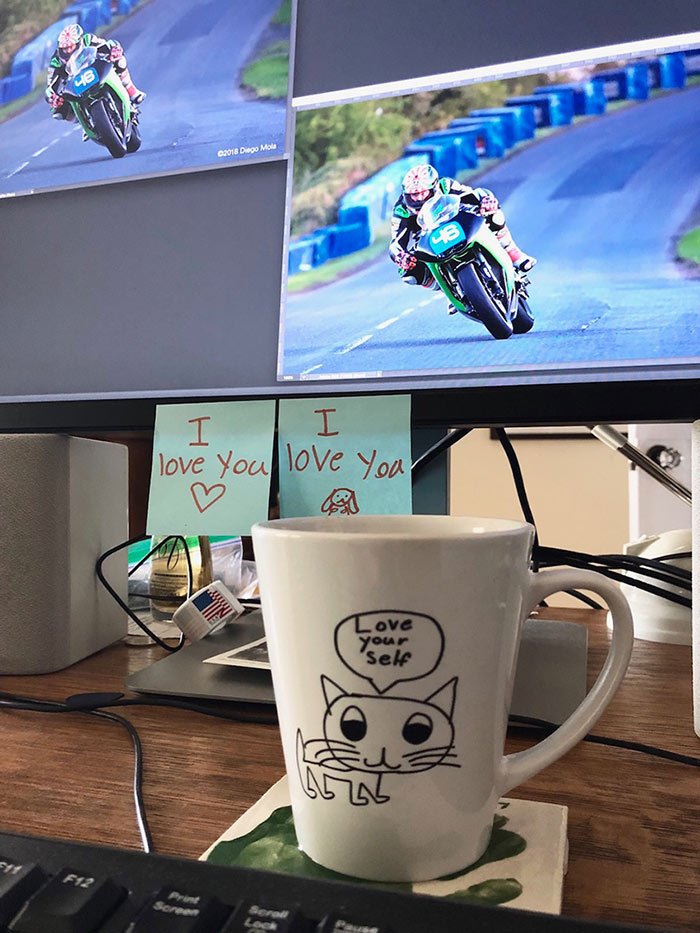 Coffee tastes better from one of B's custom mugs. Check out her adorbs stuff here: bit.ly/BelArt