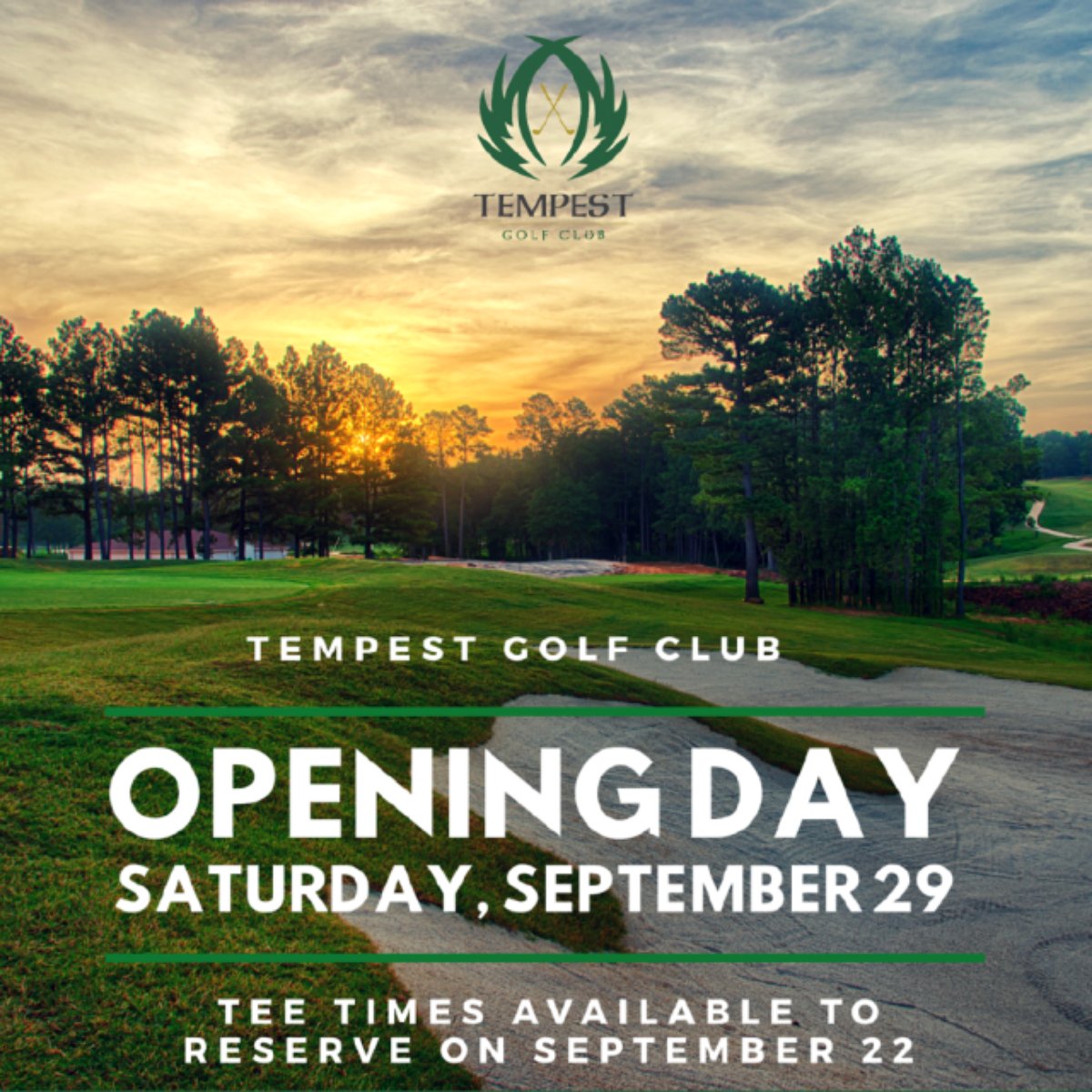 Don't miss our opening day! Get ahead and reserve tee times.