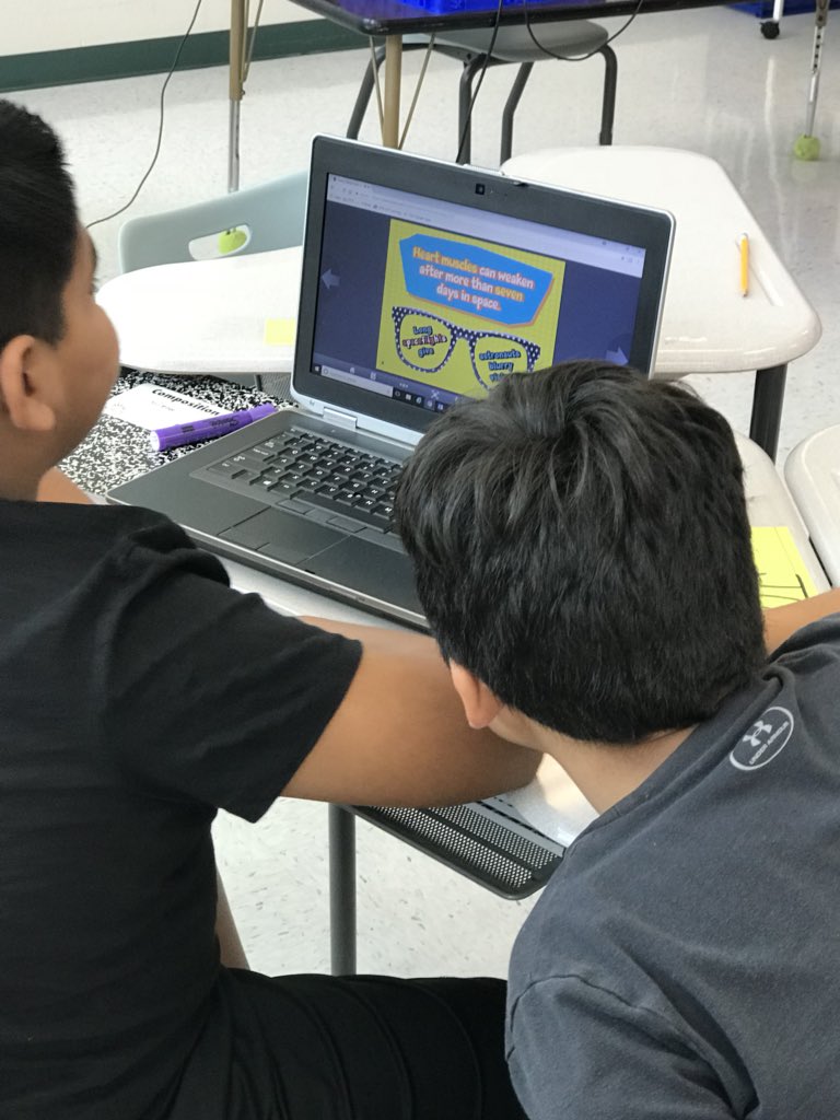 Ms_KGLohr's tweet photo. Today in Science we used MyOn to read and to learn more about space exploration. #AstronomyUnit #6thgradesuperstars https://t.co/DesRycGLEM