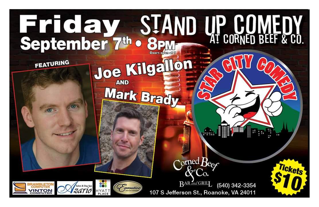 2 days away from laughs! Mark Brady and <a href="/joekilgallon/">Joe Kilgallon</a> are in town for 1 night and 1 hilarious show. Plan your night out at starcitycomedy.com
