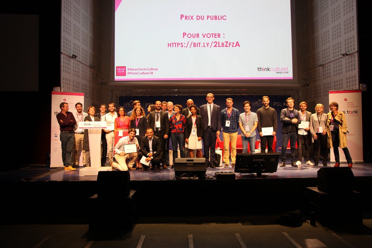 Nous sommes très heureux d'avoir remporté le prix "Innovations Numériques pour la Culture" dans la catégorie "Communication &amp; Marketing". Bravo aux finalistes <a href="/patrivia_fr/">Patrivia</a>, prix du public, et @Tech4Team! Et un grand merci à <a href="/NewsTankCulture/">News Tank Culture</a>
culture.newstank.fr/fr/thinkcultur…