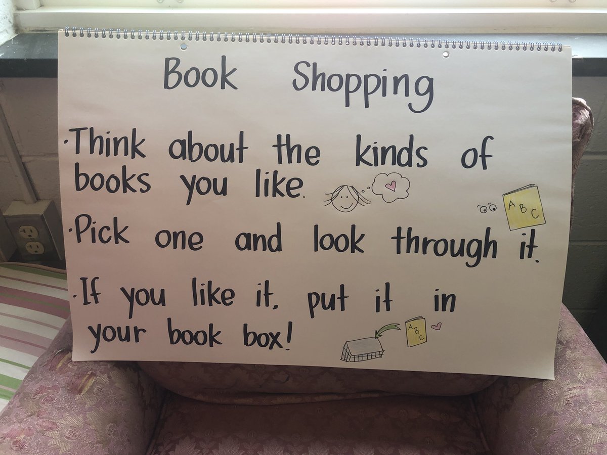 Book Shopping Anchor Chart