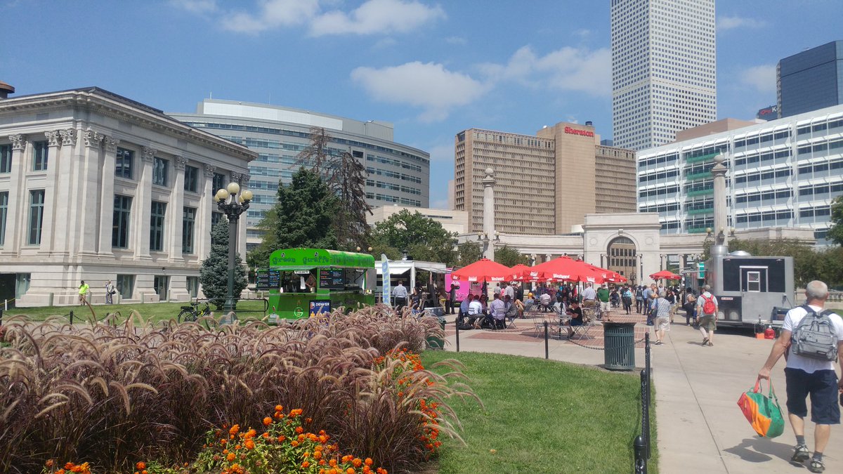 InGoodTasteDen's tweet photo. After 500,000+ attended #TasteofColorado, @CivicCenterPark is still picture perfect for food truck feasting this week! #cceats #FoodTruckFriend #CCEatsIGTD #VisitDenver https://t.co/qN5470LSTm