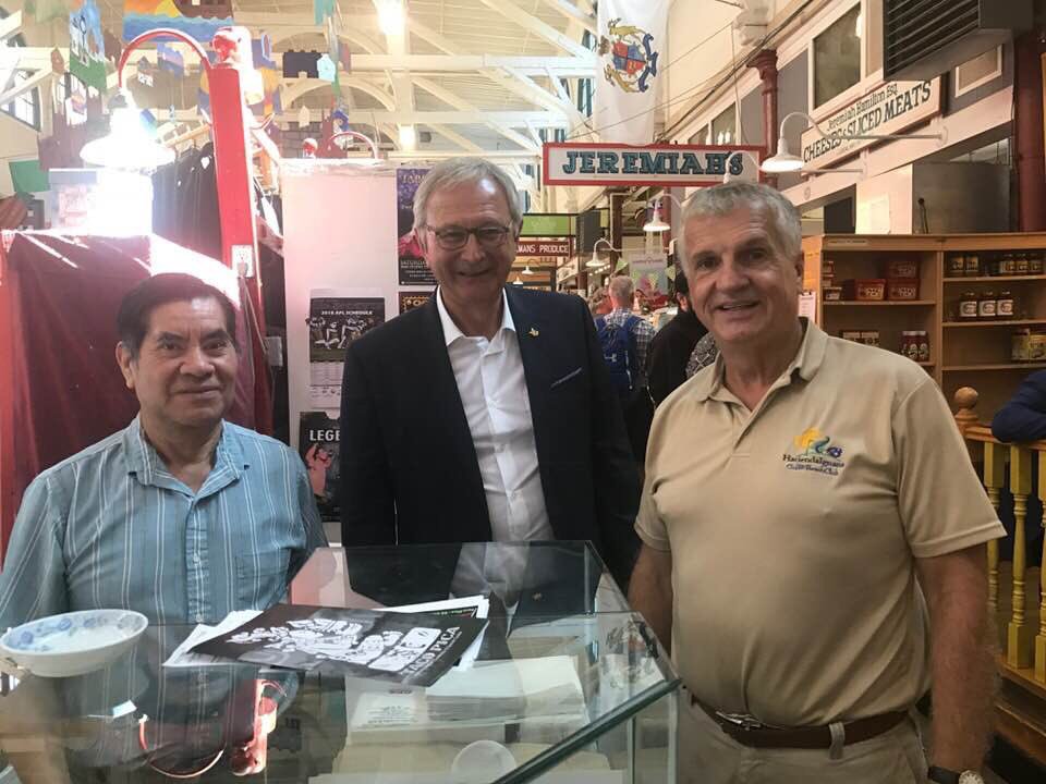 Great day at <a href="/sjcitymarket/">SJ City Market</a> with <a href="/BlaineHiggs/">I am not Blaine Higgs</a> today! Proud to support all of our hardworking entrepreneurs. #shoplocal #saintawesome