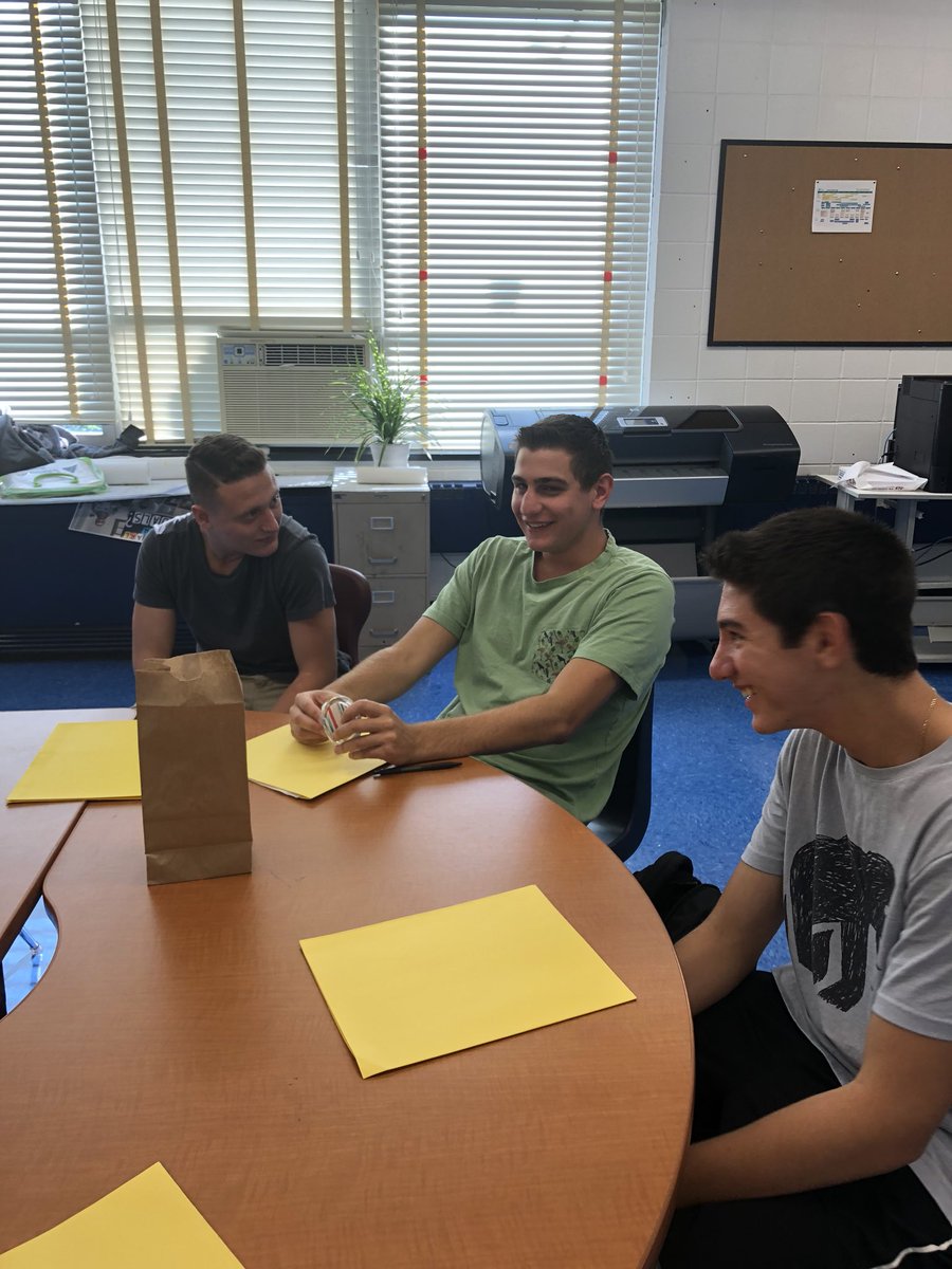 The start of Virtual Enterprise...Quick Pitch a mystery item. #teamwork #outofthebox