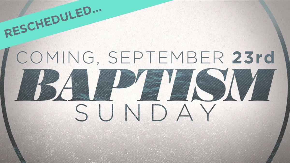 ReadingChurch's tweet image. Due to present unsafe water conditions at the River, Baptism Sunday &amp;amp; Picnic has been rescheduled for Sunday, Sept 23rd. Join us instead, this Sunday for the conclusion of our People of Presence series. See you then!