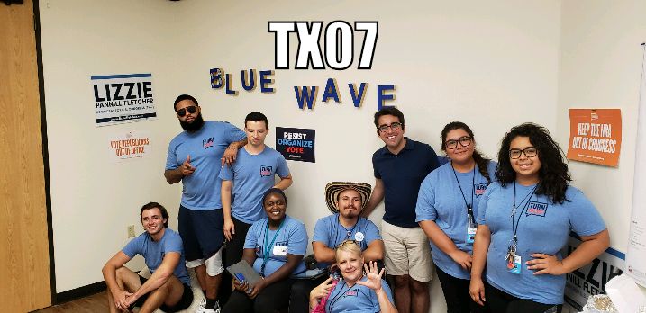 JRodPTP's tweet photo. #ProgressiveTurnOut team here in #TX07 excited to have @abmorgan down.... together we will #Flipthe7th https://t.co/gifoUHvEmr