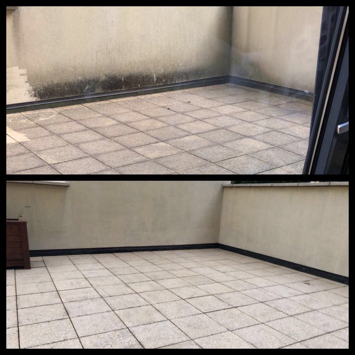 queen_cleaning's tweet photo. The best way to clean patio slabs and nasty moss on your garden walls......use a jet wash 🤓 results of our cleaning below #QuickerCleaning #WednesdayWisdom https://t.co/0cborLeTLj