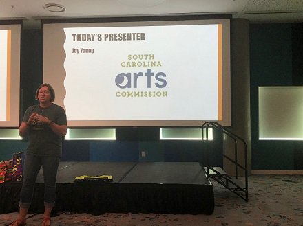 SCBOS's tweet photo. Special thanks to Joy Young from @scartscomm, amazing resource for artists, and Serwah Armah-Koranteng from @AfricStyleIn,inspirational biz woman, for an amazing presentation at @1MillionCupsCOL this morning, Thanks to @OneColumbia -Partner of the Month! #1MCCola #AskSCBOS https://t.co/pFxRNNGc73