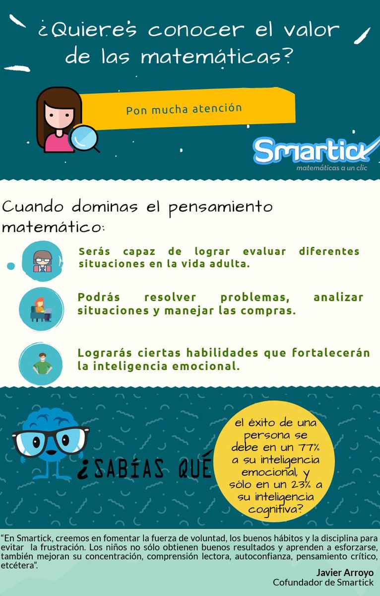 Sofi_Run's tweet image. @erendida_bf #Smartick, método online de aprendizaje de matemáticas basado en inteligencia artificial propone contenidos personalizados para que los niños mejoren a su ritmo y se sientan cómodos durante el aprendizaje

¿Quieres saber más?: bit.ly/2MJeQfI
