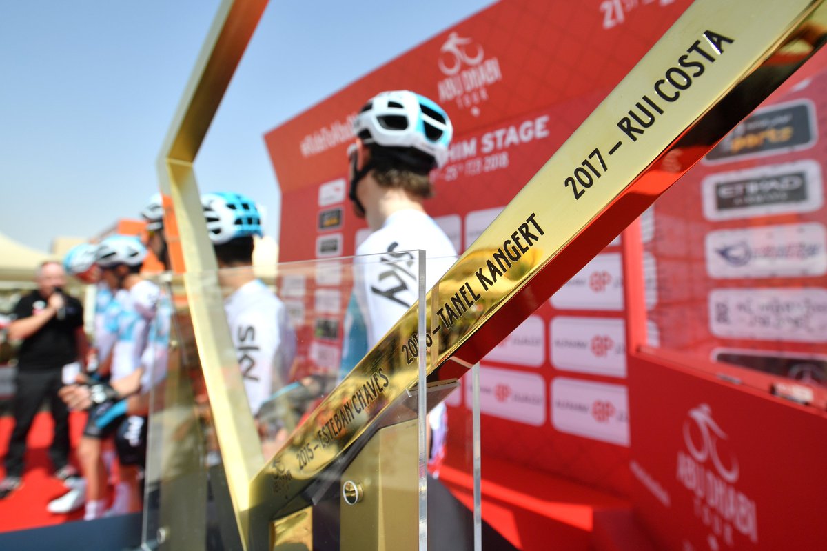 Can you name the rider in the frame of the Golden Grit trophy?
#RideToAbuDhabi
